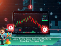 Laptop Trading Saham Cepat Untuk Monitoring Pasar Real Time Harian Aktif